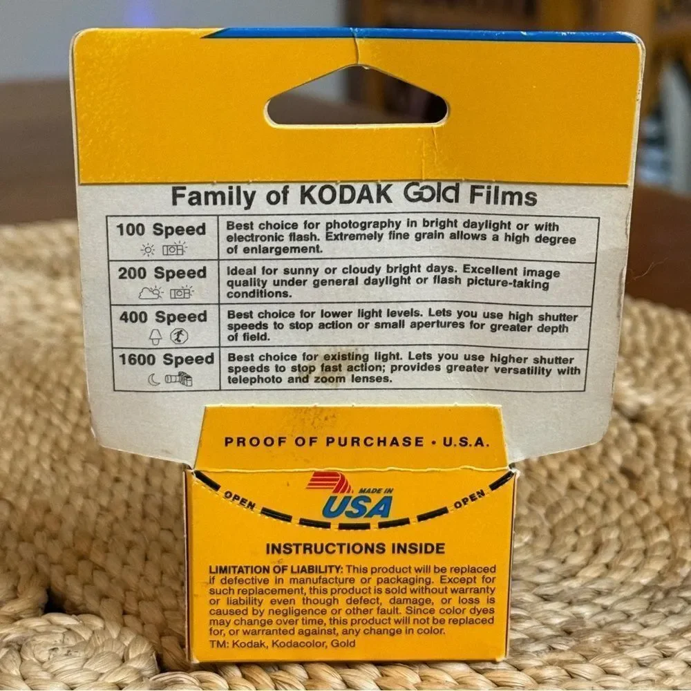 NIB Kodak Gold 400 Color Print Film 35mm